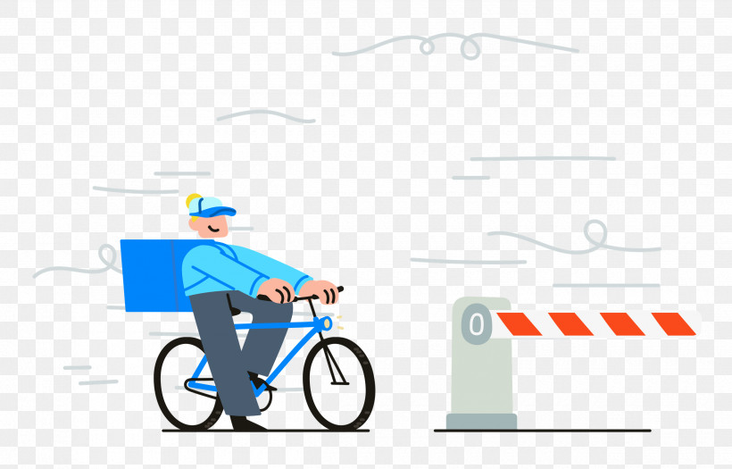 Fast Delivery, PNG, 2500x1602px, Fast Delivery, Behavior, Bicycle, Cartoon, Cycling Download Free