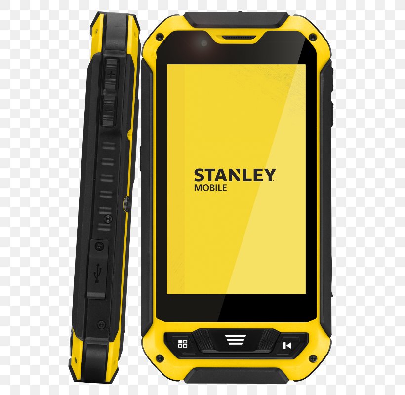 Smarpthone Stanley Mobile S241 IP68 Stanley Hand Tools Telephone Smartphone 3G, PNG, 800x800px, Stanley Hand Tools, Black Decker, Brand, Cellular Network, Communication Device Download Free
