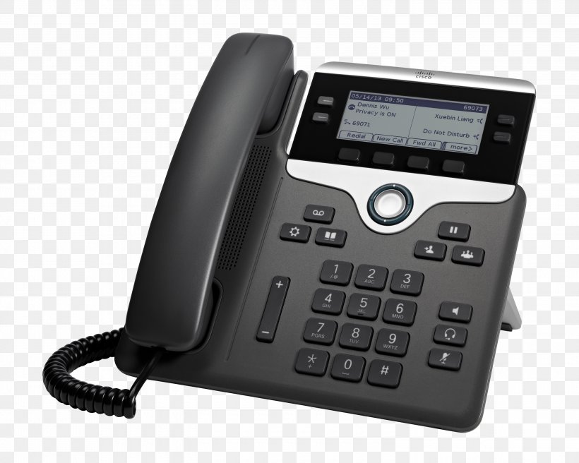 VoIP Phone Cisco Systems Telephone Voice Over IP Session Initiation Protocol, PNG, 3000x2400px, Voip Phone, Answering Machine, Caller Id, Cisco Systems, Communication Download Free
