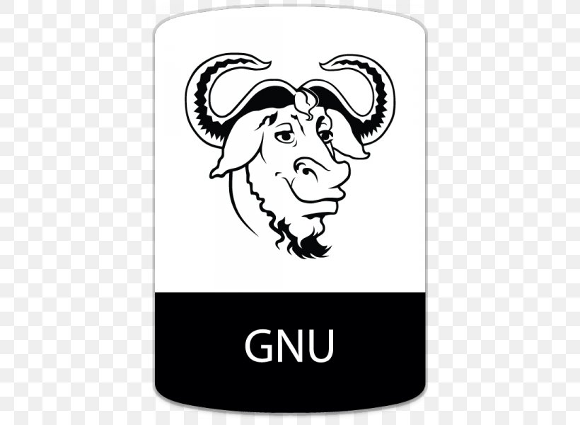 GNU Project Free Software Foundation GnuCOBOL GNU Compiler Collection, PNG, 600x600px, Gnu, Black, Black And White, Brand, Cattle Like Mammal Download Free
