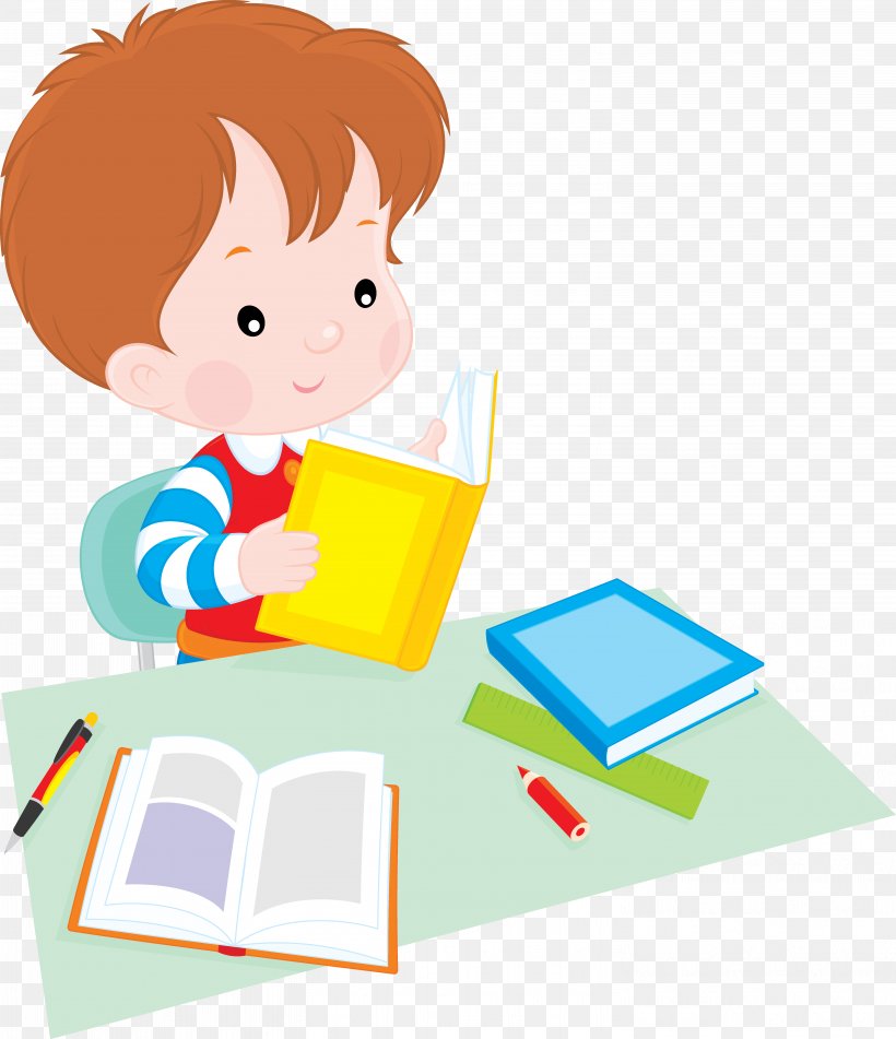 Student Reading Clip Art, PNG, 5906x6850px, Student, Boy, Cartoon, Child,  Learning Download Free