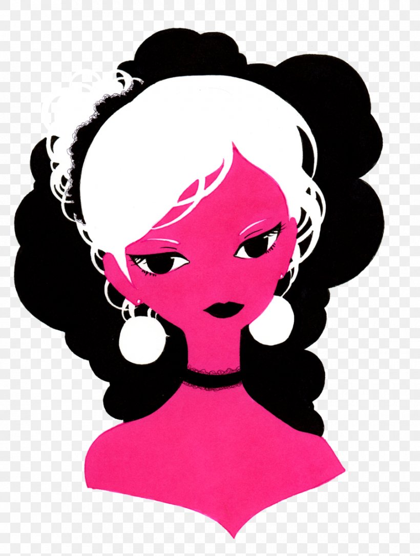 Black Hair Silhouette Pink M Clip Art, PNG, 900x1191px, Black Hair, Art, Character, Fictional Character, Hair Download Free