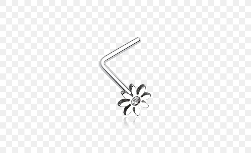Nose Piercing Body Jewellery Ring, PNG, 500x500px, Nose Piercing, Black And White, Body Jewellery, Body Jewelry, Common Daisy Download Free