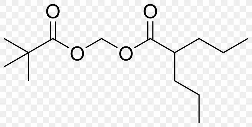 Valproate Pivoxil Sodium Valproate Prodrug Anticonvulsant Pivaloyloxymethyl, PNG, 2150x1083px, Sodium Valproate, Anticonvulsant, Area, Auto Part, Black And White Download Free