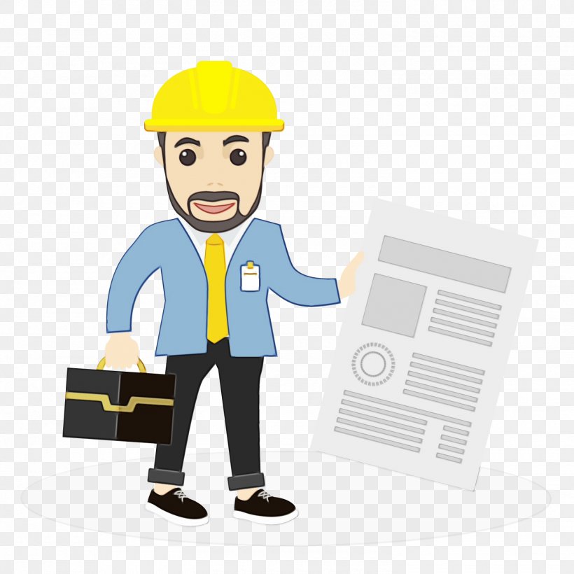 Cartoon Construction Worker Job Employment Package Delivery, PNG, 1500x1501px, Watercolor, Business, Cartoon, Construction, Construction Worker Download Free