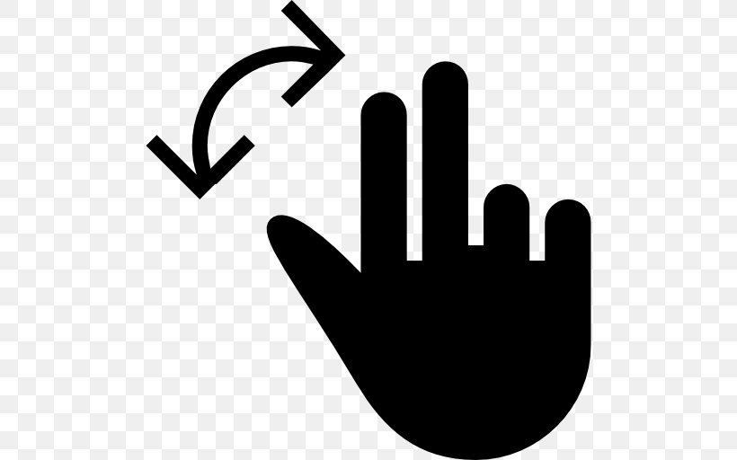 Finger Gesture Symbol, PNG, 512x512px, Finger, Black And White, Brand, Digit, Gesture Download Free