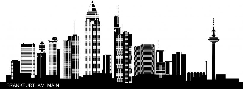 Frankfurt Skyline GmbH & Co. KG Hessen Gastro Cityscape High-rise Building, PNG, 2273x838px, Skyline, Black And White, Building, City, Cityscape Download Free