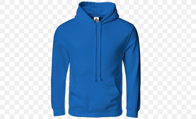 Hoodie T-shirt Polar Fleece Jacket, PNG, 500x500px, Hoodie, Active Shirt, Blue, Bluza, Clothing Download Free