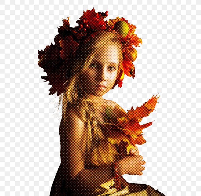 Orange, PNG, 539x800px, Hair, Autumn, Beauty, Child Model, Flower Download Free
