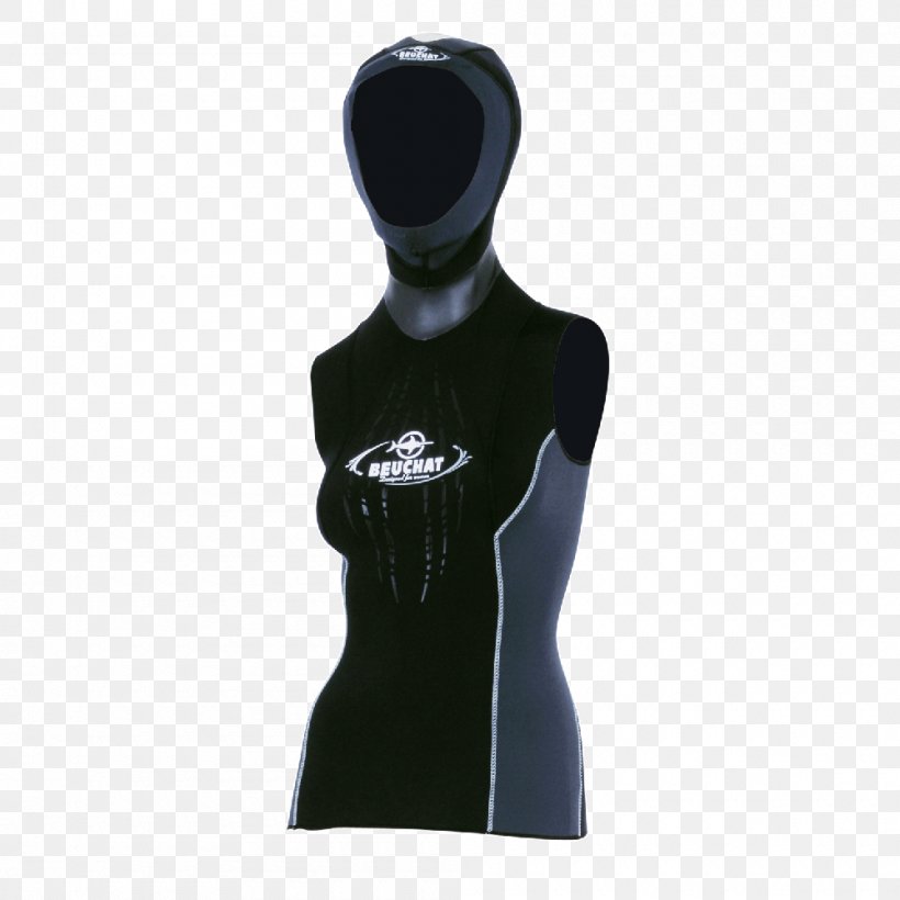 Beuchat T-shirt Underwater Diving Waistcoat Snorkeling, PNG, 1000x1000px, Beuchat, Balaclava, Diving Suit, Freediving, Georges Beuchat Download Free