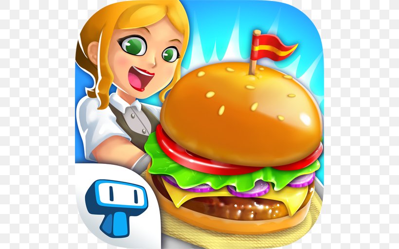 My Burger Shop 2, PNG, 512x512px, Hamburger, Android, Cartoon, Cheeseburger, Cuisine Download Free