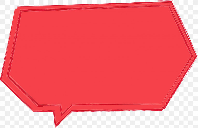 Red Rectangle Square, PNG, 3000x1945px, Thought Bubble, Paint, Rectangle, Red, Speech Balloon Download Free
