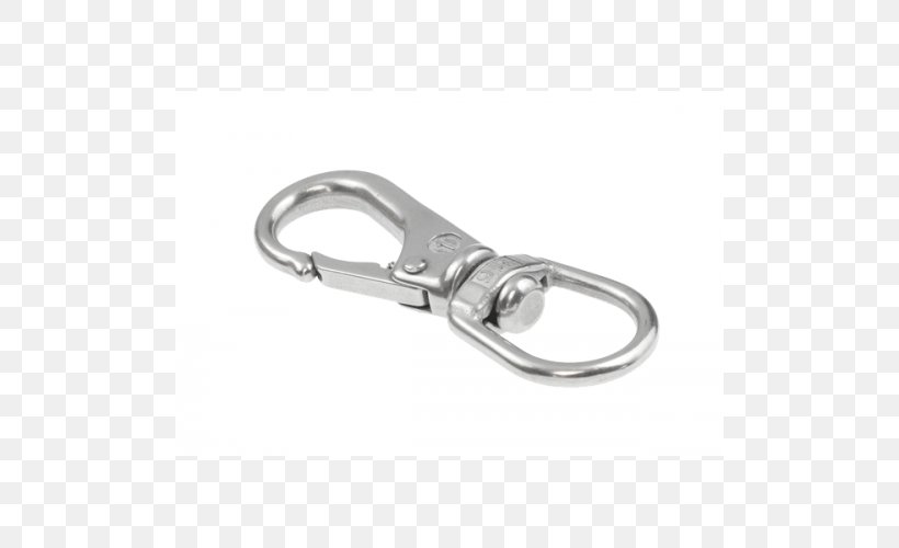Silver Product Design Carabiner, PNG, 500x500px, Silver, Carabiner, Computer Hardware, Hardware, Metal Download Free