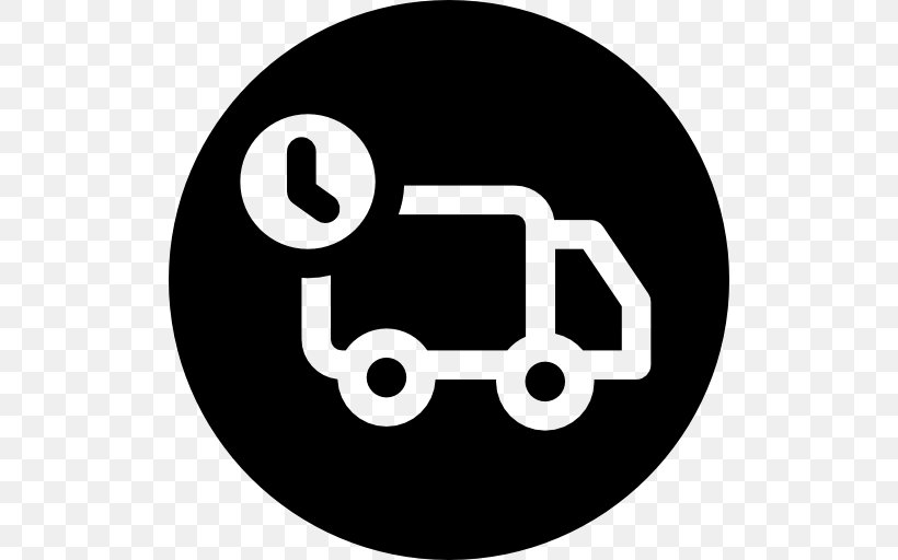 Delivery Cargo Van Logo, PNG, 512x512px, Delivery, Black And White, Brand, Cargo, Courier Download Free