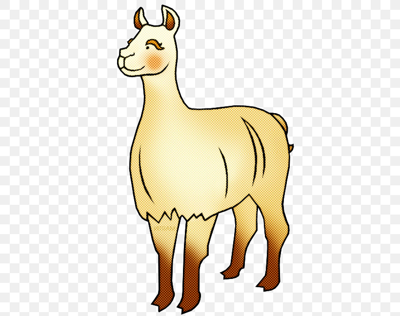 Llama, PNG, 445x648px, Cartoon, Animal Figure, Fawn, Line Art, Livestock Download Free