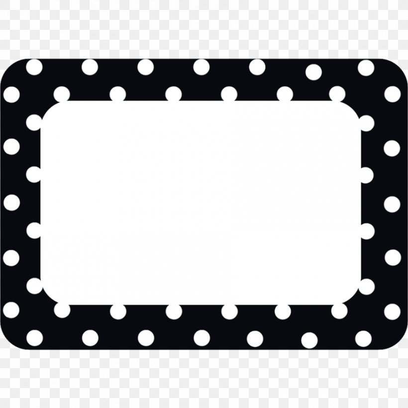 Name Tag Polka Dot Label Name Plates & Tags Teacher, PNG, 900x900px, Name Tag, Area, Black, Label, Name Plates Tags Download Free