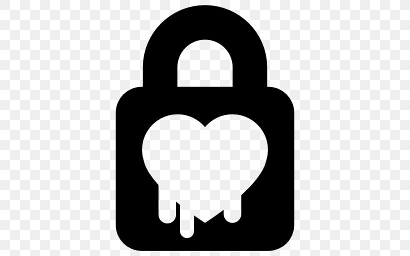 Padlock Security, PNG, 512x512px, Padlock, Black And White, Computer Monitors, Heart, Lock Download Free