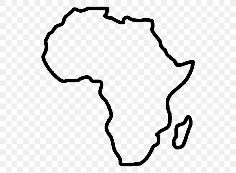 Africa Blank Map Clip Art, PNG, 576x602px, Africa, Area, Black, Black And White, Blank Map Download Free