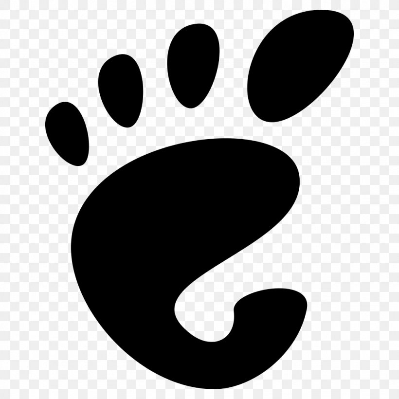 GNOME Foundation Logo Linux Desktop Environment, PNG, 1024x1024px, Gnome, Black, Black And White, Desktop Environment, Gnome Foundation Download Free