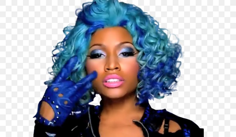 Nicki Minaj Pink Friday: Roman Reloaded Blue Hair, PNG, 596x479px, Watercolor, Cartoon, Flower, Frame, Heart Download Free