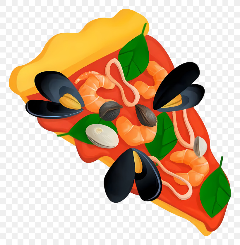 Pizza Slice - Seafood Pizza Slice Illustration PNG