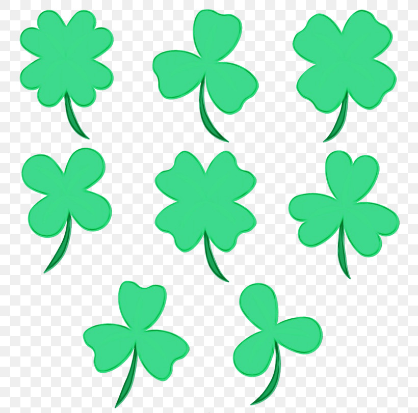 Shamrock, PNG, 800x811px, Watercolor, Clover, Green, Leaf, Paint Download Free