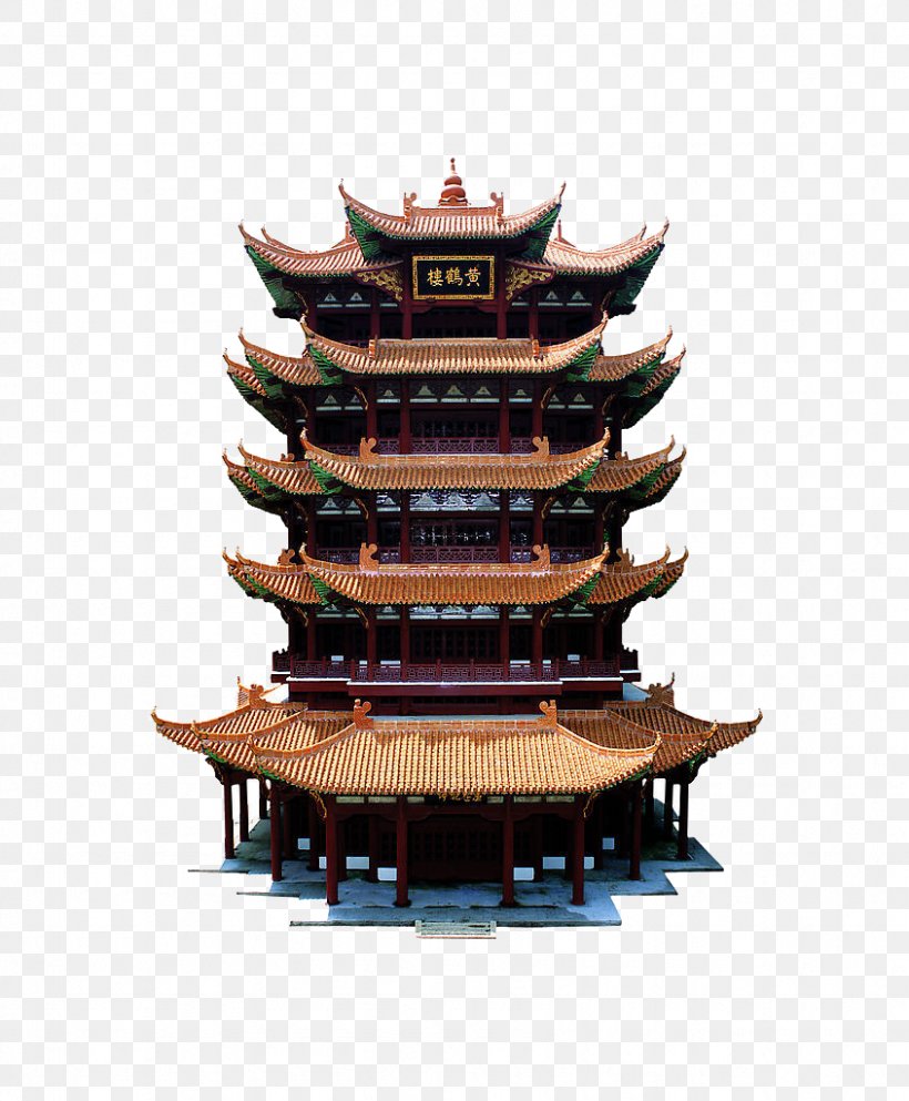 Yellow Crane Tower Wuhan Hot Dry Noodles Landscape Painting, PNG, 845x1024px, Yellow Crane Tower, China, Chinese Architecture, Fukei, Hot Dry Noodles Download Free