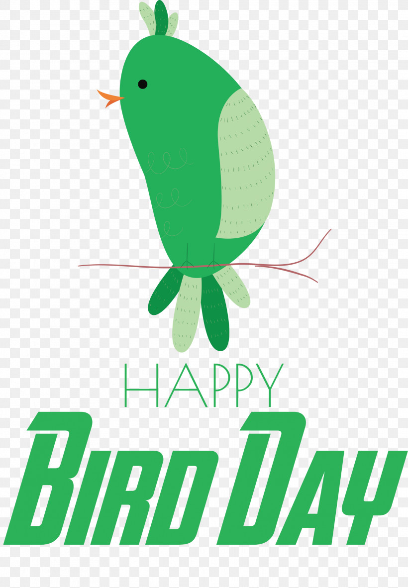 Bird Day Happy Bird Day International Bird Day, PNG, 2081x3000px, Bird Day, Beak, Green, Leaf, Logo Download Free