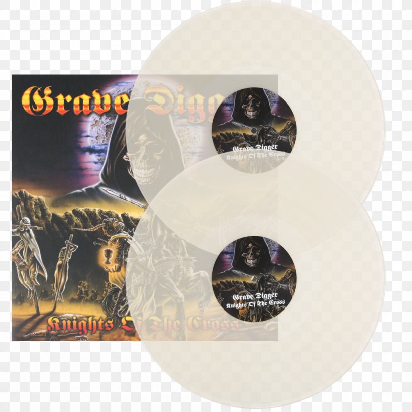 Knights Of The Cross Grave Digger Phonograph Record Heavy Metal LP Record, PNG, 1000x1000px, Grave Digger, Compact Disc, Dvd, Heavy Metal, Label Download Free