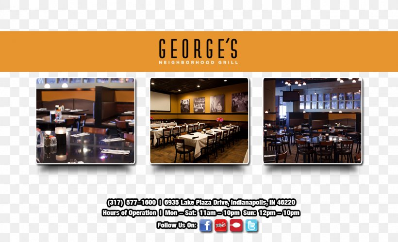 George's Neighborhood Grill Display Advertising Menu Brand, PNG, 1150x700px, Advertising, Banquet, Brand, Display Advertising, Electronic Mailing List Download Free