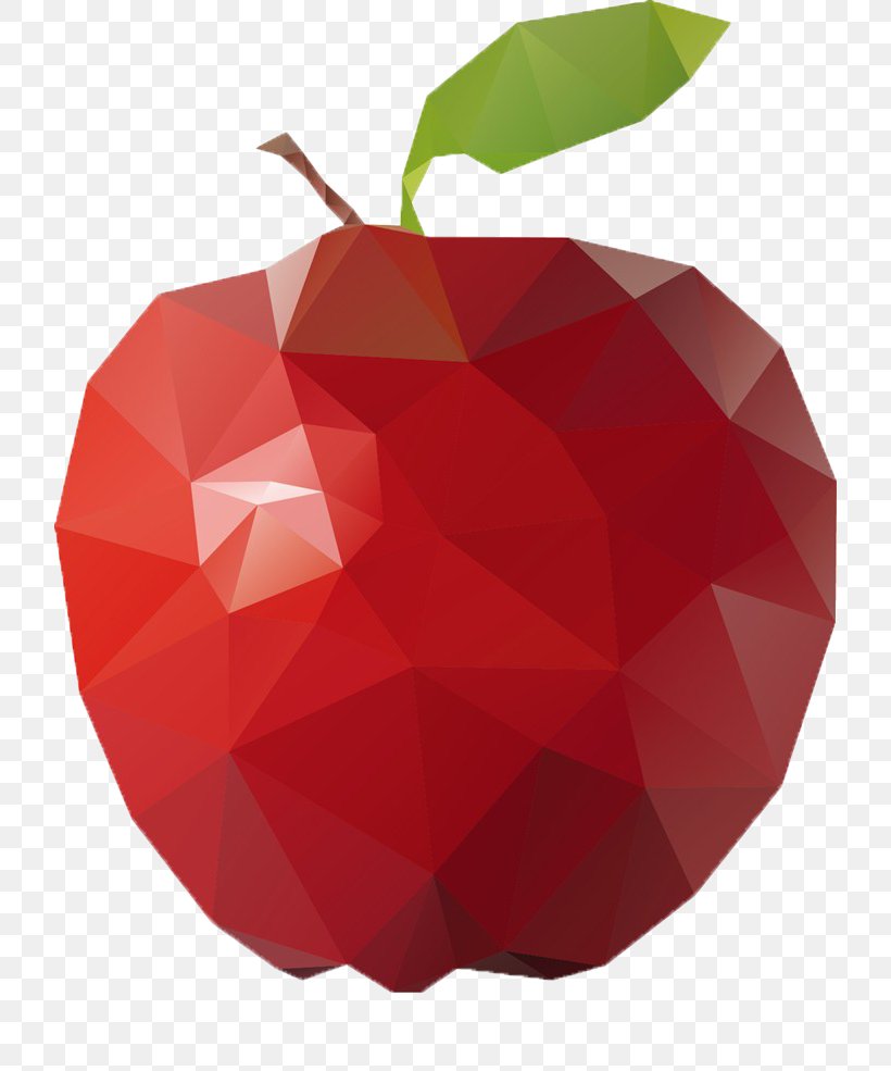 Low Poly Polygon, PNG, 720x985px, Low Poly, Apple, Computer Graphics, Drawing, Fruit Download Free
