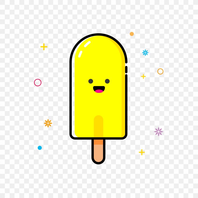 Clip Art Product Design Line, PNG, 1024x1024px, Yellow, Cartoon, Dessert, Emoticon, Frozen Dessert Download Free