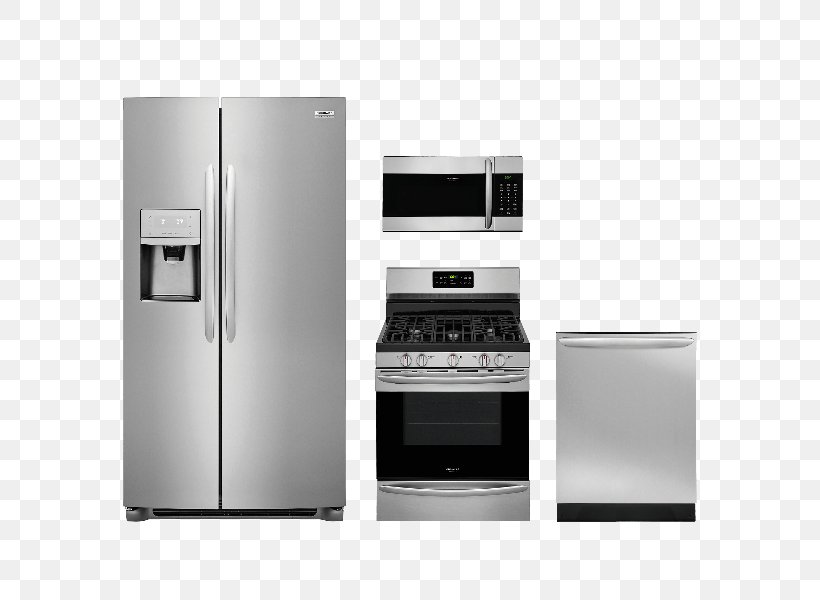 Frigidaire Home Appliance Refrigerator Cooking Ranges Kitchen, PNG, 600x600px, Frigidaire, Cooking Ranges, Dishwasher, Electric Stove, Freezers Download Free