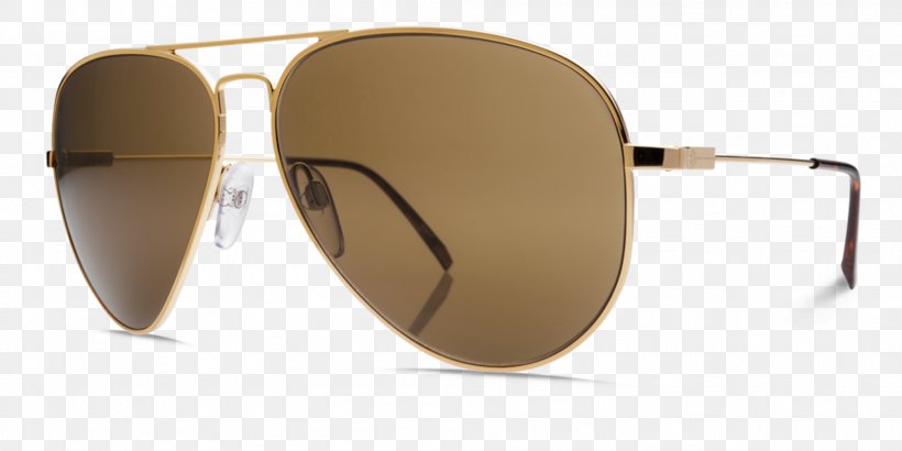 Aviator Sunglasses Electric Visual Evolution, LLC Clothing Gold, PNG, 2002x1001px, Aviator Sunglasses, Beige, Brown, Clothing, Costa Del Mar Download Free