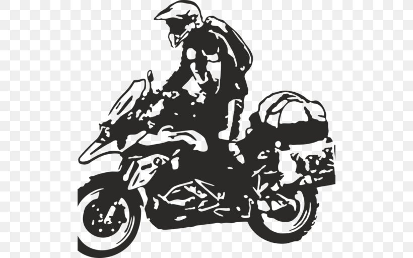 Enduro Motorcycle Motorcycle Helmets Vector Graphics, PNG, 512x512px, Motorcycle, Allterrain Vehicle, Art, Automotive Design, Black And White Download Free