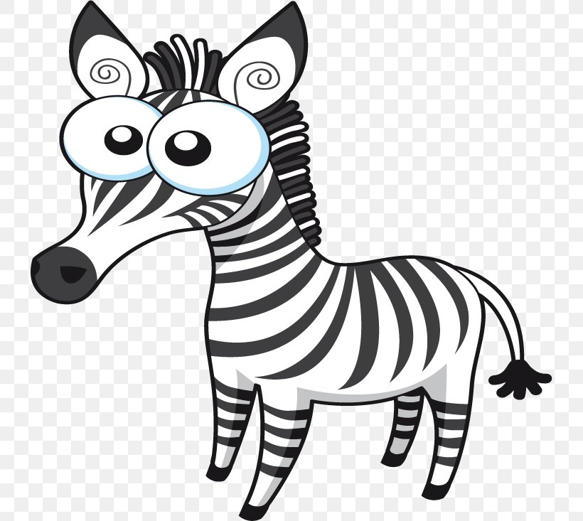 Quagga Lion Zebra Clip Art, PNG, 734x733px, Quagga, Black And White, Cartoon, Drawing, Fauna Download Free
