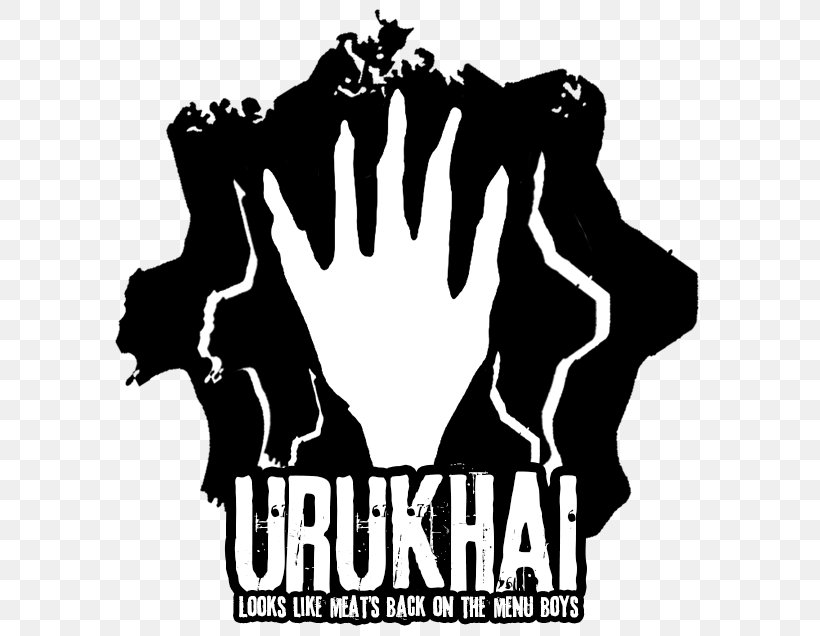 Uruk-hai Logo Human Behavior Font Brand, PNG, 610x636px, Urukhai, Behavior, Black And White, Brand, Flag Download Free