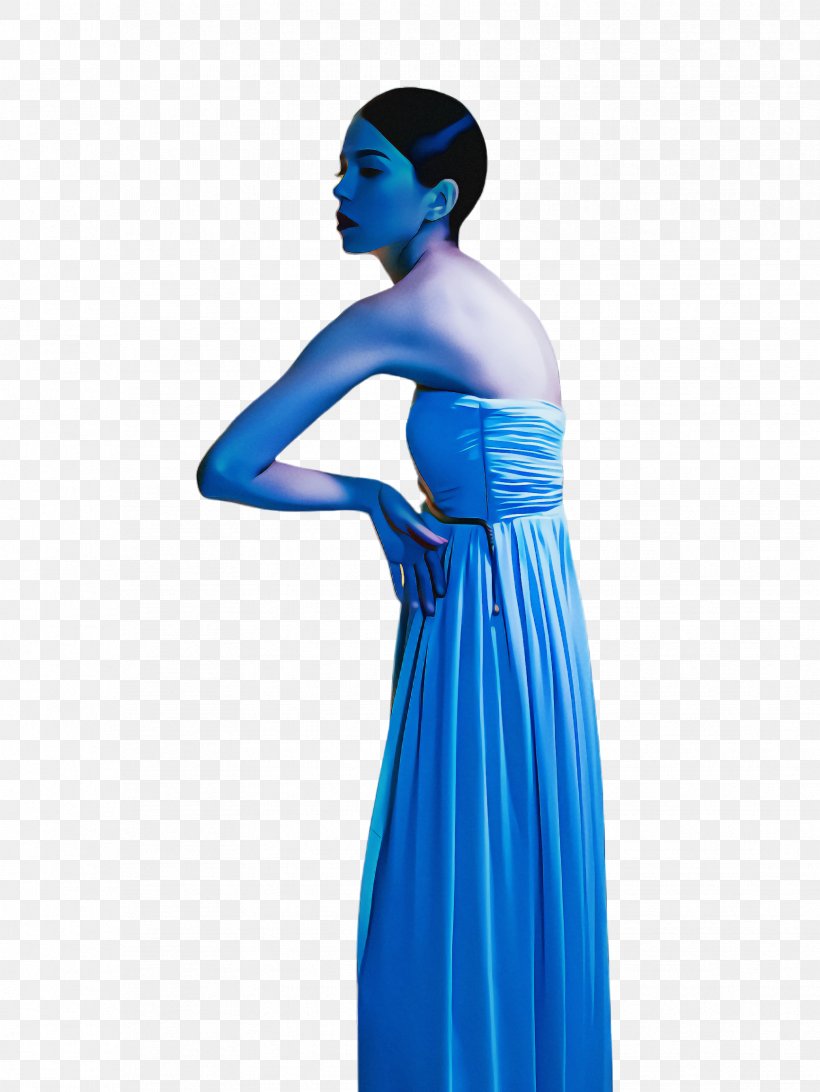 Blue Cobalt Blue Shoulder Dress Clothing, PNG, 1732x2308px, Blue, Aqua, Clothing, Cobalt Blue, Dress Download Free
