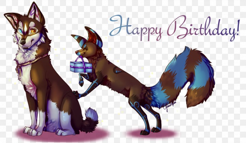 Dog Horse Cartoon Illustration Fauna, PNG, 1024x598px, Dog, Animated Cartoon, Birthday, Butterfly, Canidae Download Free
