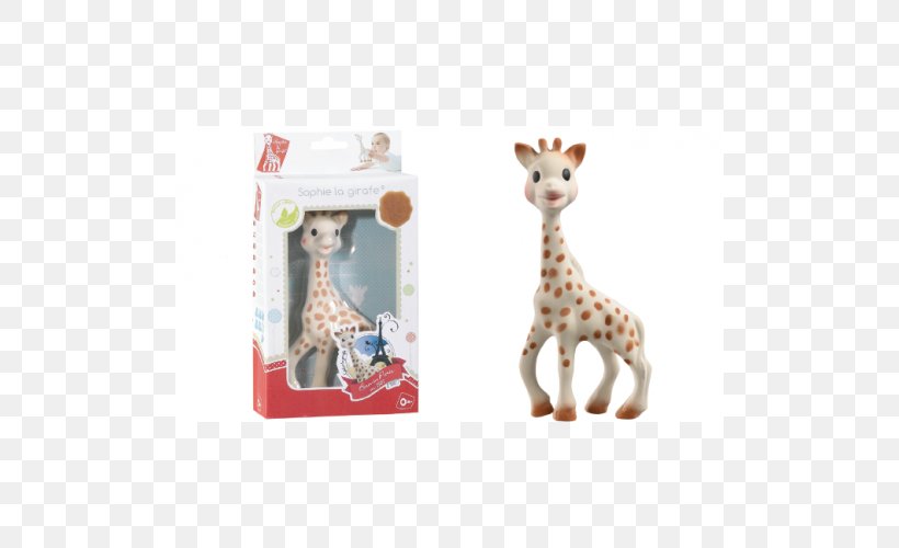 Sophie The Giraffe Toy Teether Infant, PNG, 500x500px, Giraffe, Animal Figure, Birth, Child, Figurine Download Free
