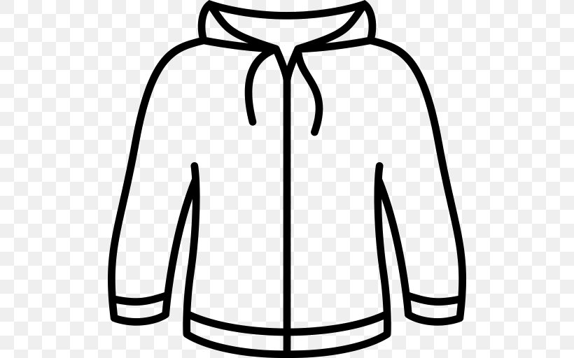 Sweatshirt T-shirt Clip Art Sweater, PNG, 512x512px, Sweatshirt, Blackandwhite, Clothing, Kangaroo Pocket, Line Art Download Free
