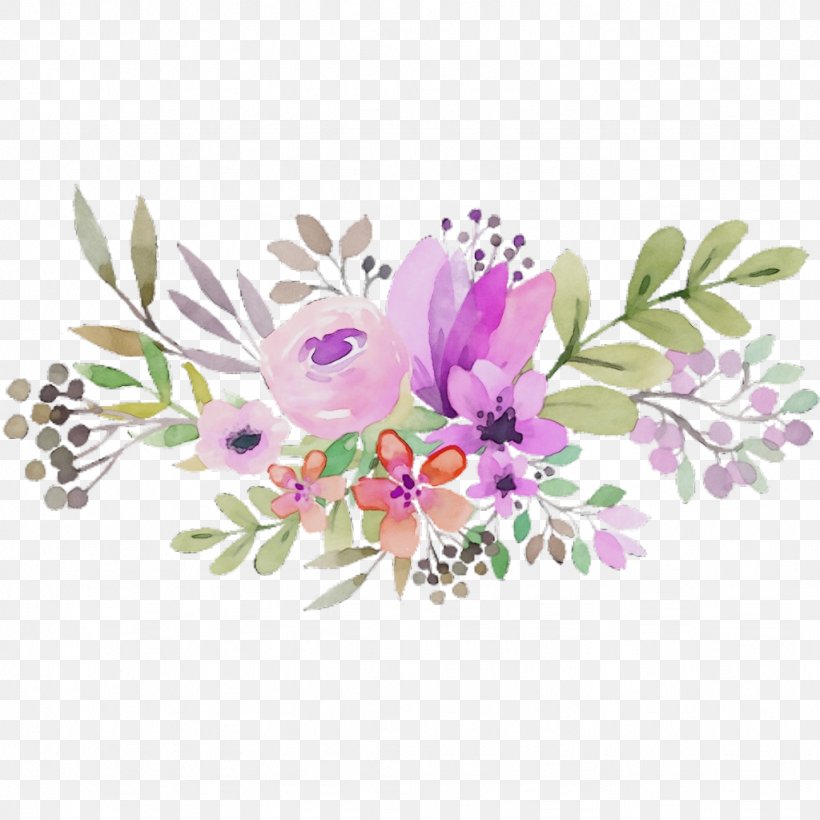 Bouquet Of Flowers Drawing, PNG, 1024x1024px, Watercolor, Botany, Bouquet, Branch, Color Download Free
