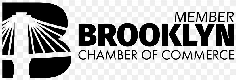 Brooklyn Chamber Of Commerce Business Ideal Properties Group Brooklyn Waterfront Artists, PNG, 3834x1302px, Chamber Of Commerce, Black And White, Brand, Brooklyn, Business Download Free