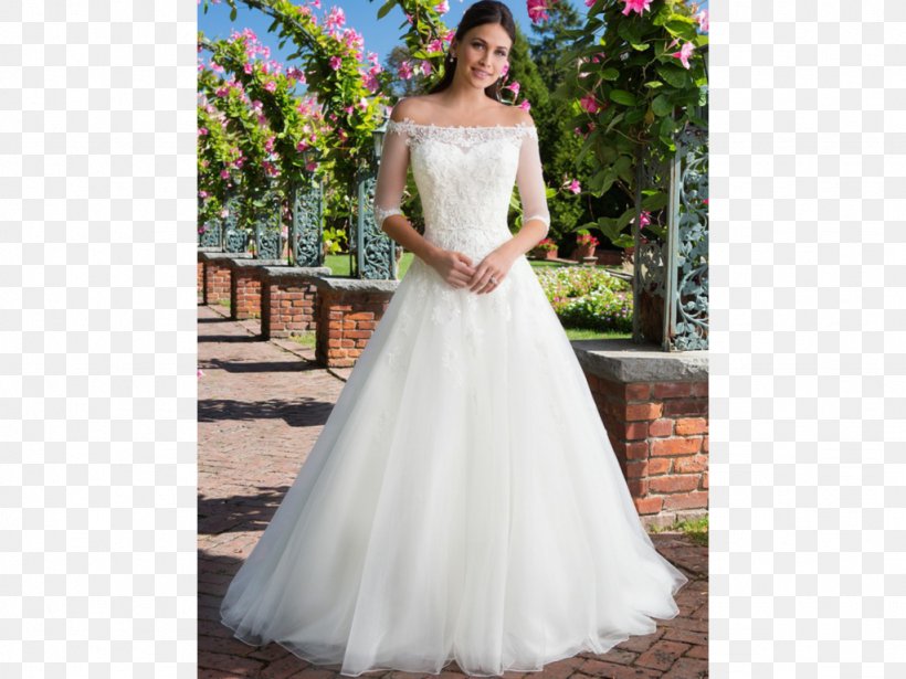 Wedding Dress Bride Ball Gown Neckline, PNG, 1024x768px, Watercolor, Cartoon, Flower, Frame, Heart Download Free