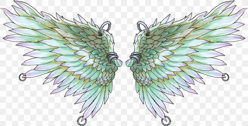 Angel Wing Drawing, PNG, 1023x521px, Wing, Angel, Angel Wing, Beak, Body Jewelry Download Free