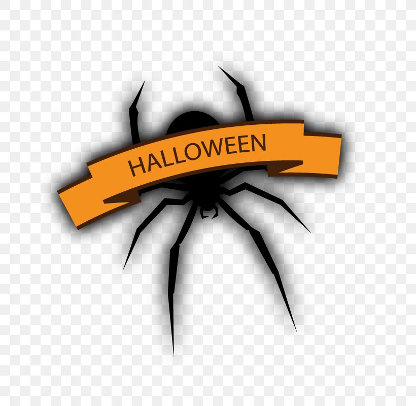 Spider Halloween Bat, PNG, 800x800px, Spider, Banner, Brand, Gratis, Halloween Download Free