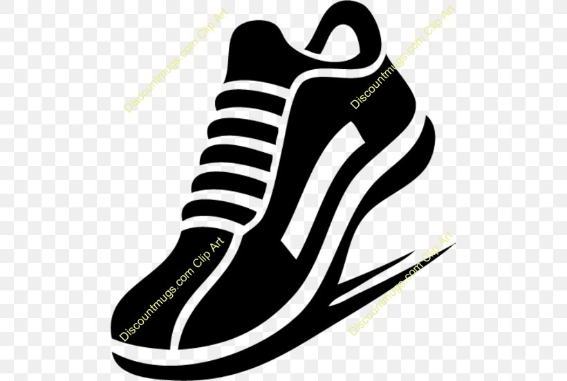 Sports Shoes Clip Art Stock Photography Vector Graphics, PNG, 500x551px, Sports Shoes, Asics, Athletic Shoe, Black, Black And White Download Free