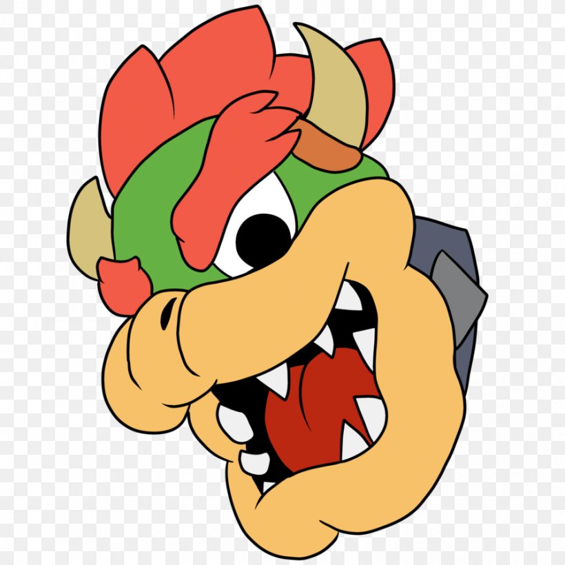 Bowser DeviantArt Drawing Digital Art, PNG, 894x894px, Watercolor, Cartoon, Flower, Frame, Heart Download Free