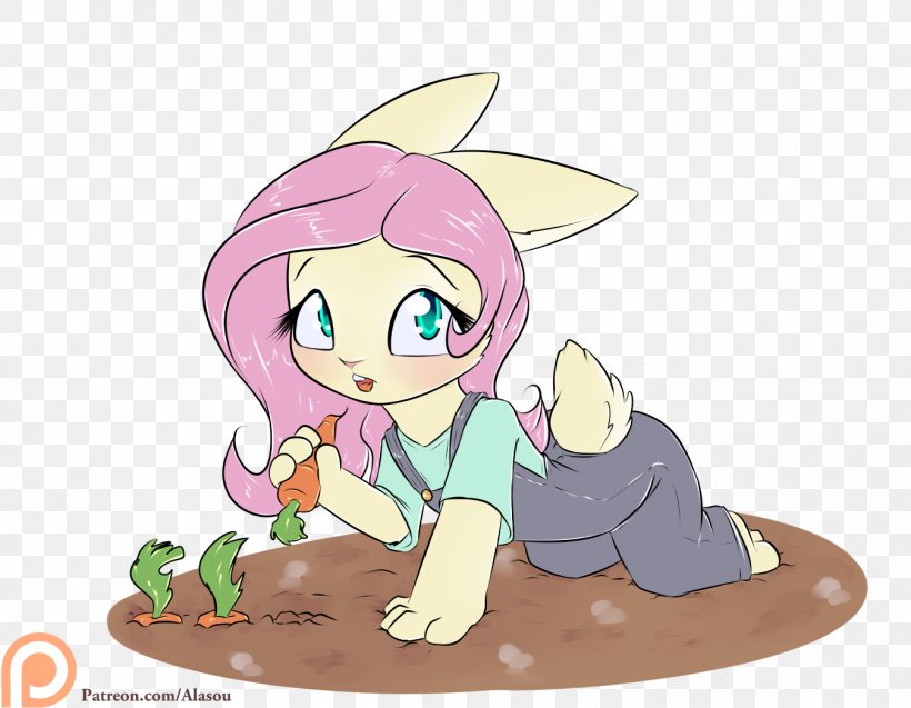 Pony Angel Bunny Fluttershy Rabbit Drawing, PNG, 1350x1050px, Watercolor, Cartoon, Flower, Frame, Heart Download Free