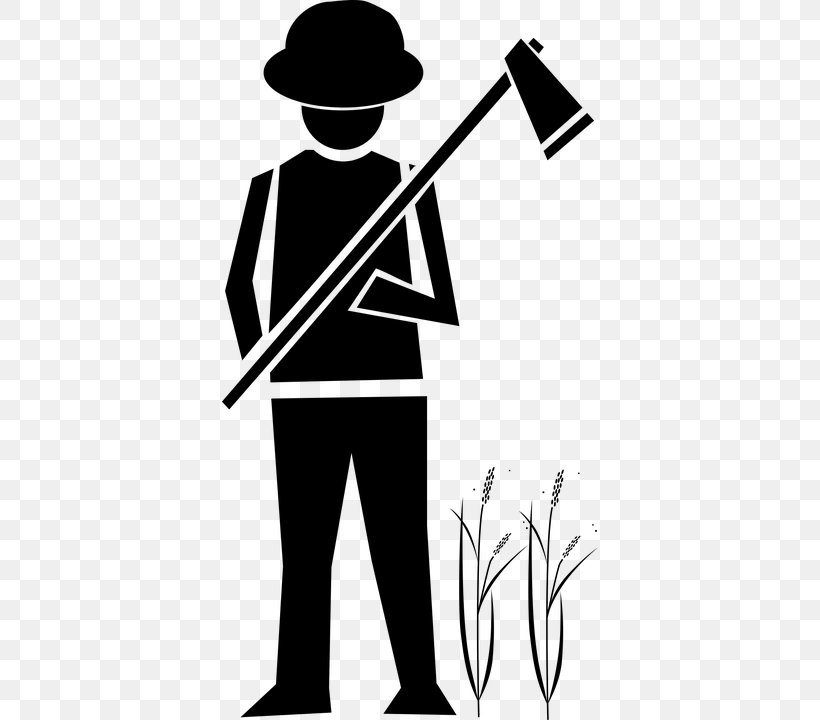 Farmer Agriculture Clip Art, PNG, 376x720px, Farmer, Agriculture, Artwork, Black And White, Drawing Download Free